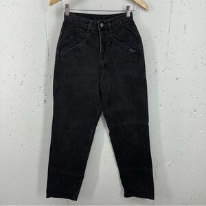 Rockies Rocky Mountain Size 28 /7 Vintage Black High Waist Straight Leg Jeans